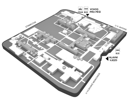 Mapa Infuzni misto