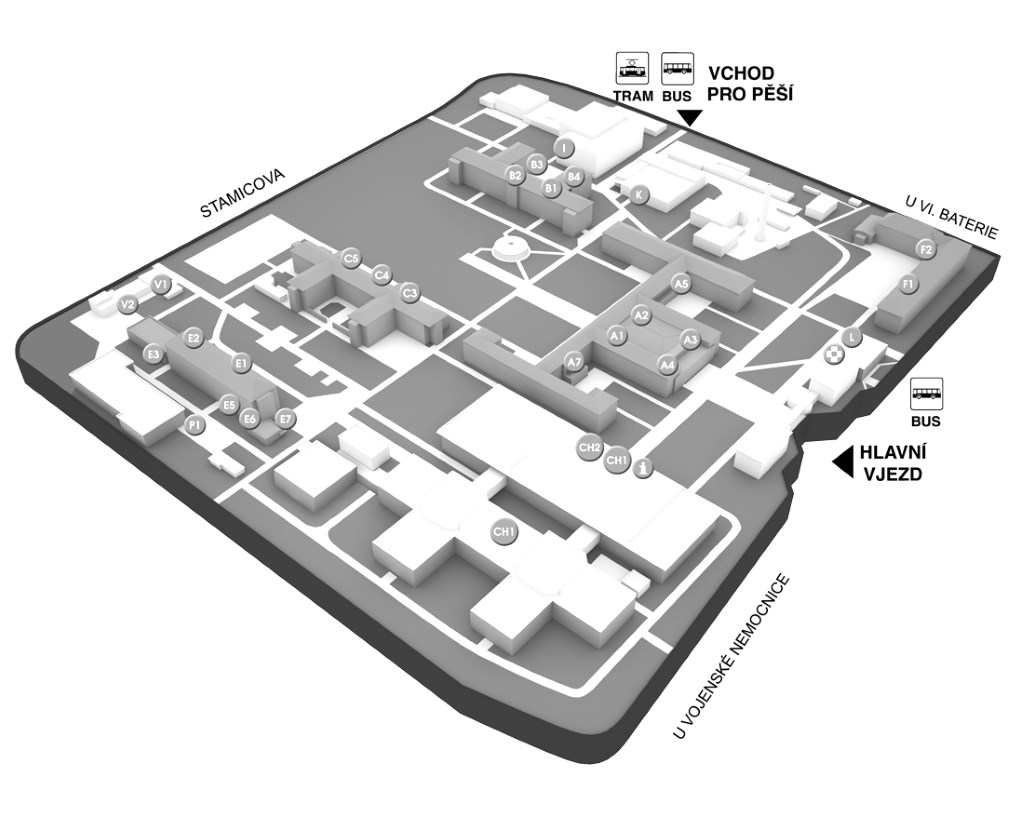 Mapa areálu ÚVN