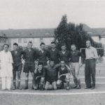 1950: Fotbalové mužstvo nemocnice při otevření nového hřiště