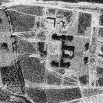 1938 - letecký pohled na areál nemocnice - detail